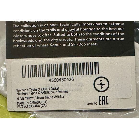 Ski-Doo x Kanuk NWT Size S snowmobile snowboard Typha Jacket parka coat - Picture 8 of 8